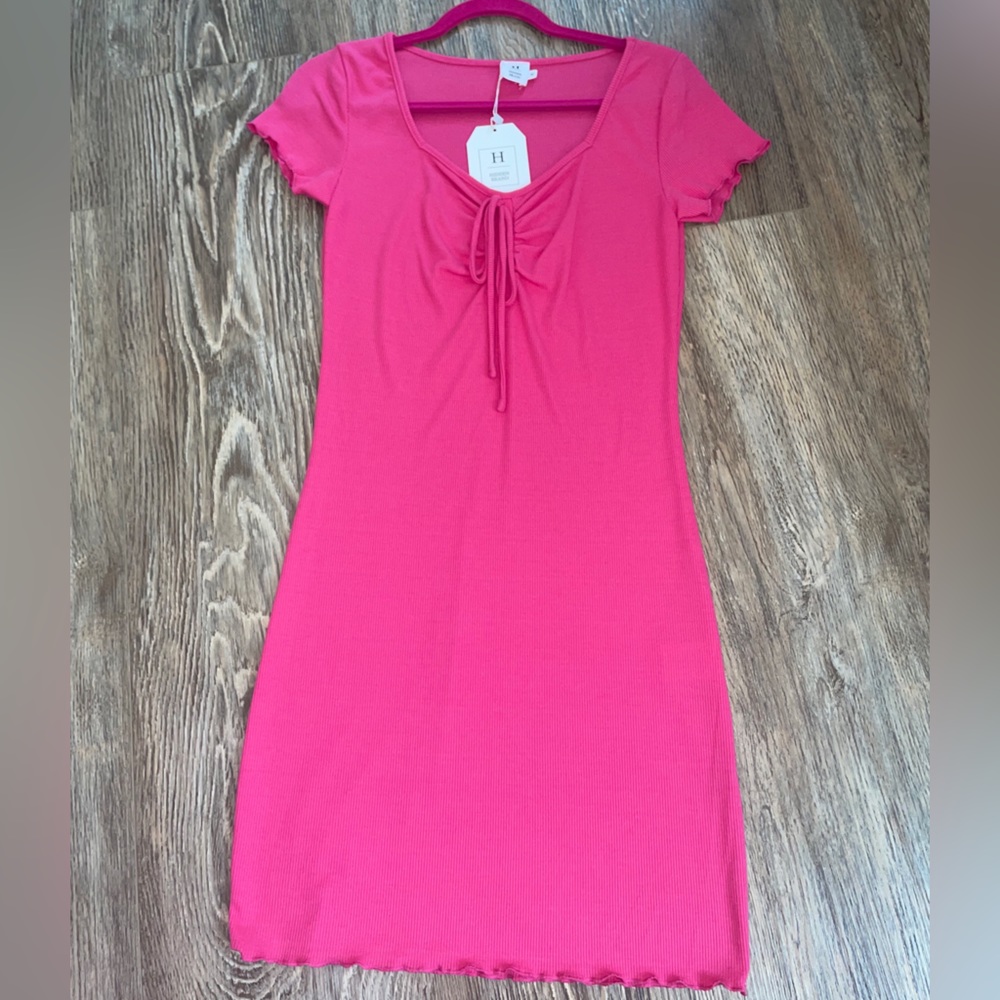 🎀Pink Ribbed Dress🎀